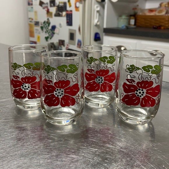 Vintage Juice Glasses set of 4